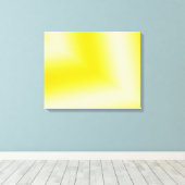 Custom Geel & Wit Abstract Design Canvas Print (Insitu (Houten vloer))