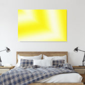 Custom Geel & Wit Abstract Design Canvas Print (Insitu (Slaapkamer))