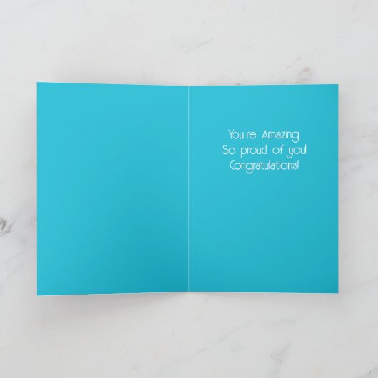 Custom Gefeliciteerd op College Scholarship kaart! Kaart (Binnen)