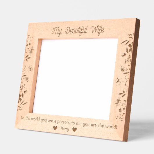 Custom gegraveerd Afbeelding Lijst aan mooie vrouw (Links)