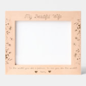 Custom gegraveerd Afbeelding Lijst aan mooie vrouw (Voorkant)