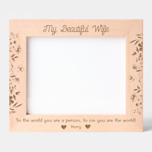 Custom gegraveerd Afbeelding Lijst aan mooie vrouw (Voorkant)