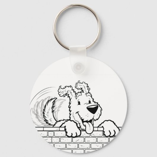 Custom gel mouse pad with a dog design sleutelhanger (Voorkant)
