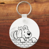 Custom gel mouse pad with a dog design sleutelhanger (Voorkant)