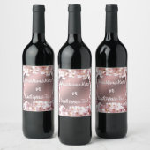 Custom Geluk Fles Label Cherry Blossom Label Wijn Etiket (Flessen)