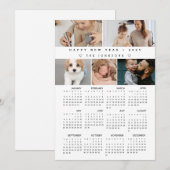 Custom Gelukkig Nieuwjaar 2025 Kalender Fotocollag (Voorkant / Achterkant)