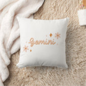 Custom Gemini Zodiac Name & Stars Minimalist Gift Kussen (Deken)