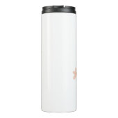 Custom Gemini Zodiac Name & Stars Minimalist Gift Thermosbeker (Achterkant)