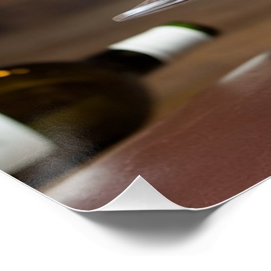 Custom Gentleman Dog Portrait - Wijnliefhebber Hui Perfect Poster (Hoek)