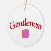 Custom Gentleness Ornament |Typography Pink Flower (Links)
