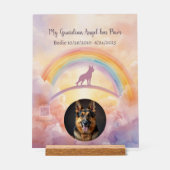 Custom German Shepherd Memorial Acrylic Sign Acryl Bord (Voorkant)