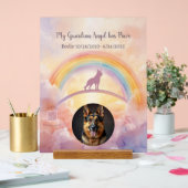 Custom German Shepherd Memorial Acrylic Sign Acryl Bord (Huwelijk)