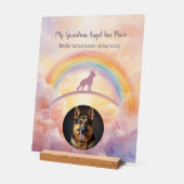 Custom German Shepherd Memorial Acrylic Sign Acryl Bord (Hoek)