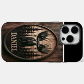 Custom gesneden eland teken Case-Mate iPhone case (Achterkant (horizontaal))