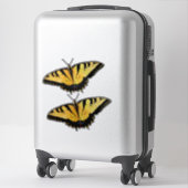 Custom gesneden vinyl Stickers - 2 tijger zwaluwst (Koffer)