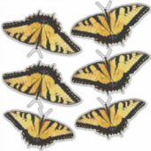 Custom gesneden vinyl Stickers - 6 tijger zwaluwst (Voorkant)