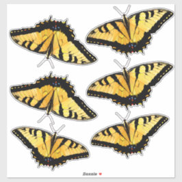 Custom gesneden vinyl Stickers - 6 tijger zwaluwst