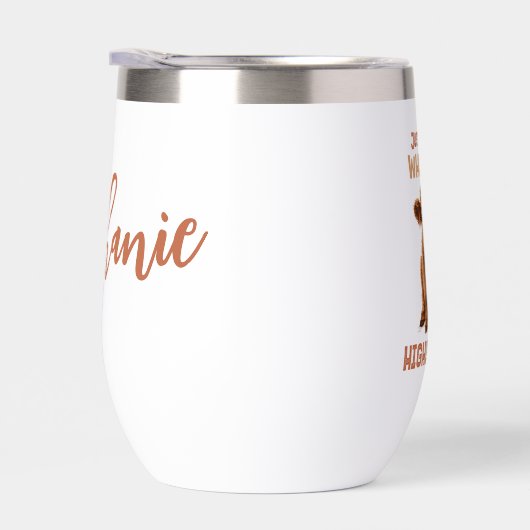 Custom Gewoon een meisje dat houdt van Highland Ko (Rechts)