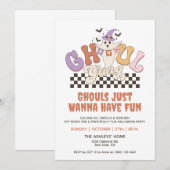 Custom Ghoul Gang Halloween Party Bach Party Groep Kaart (Voorkant / Achterkant)