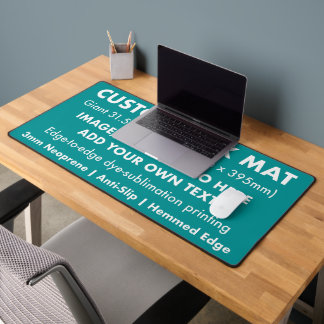 Custom Giant Desk Mat Protector Pad 31.5" - Blauwg
