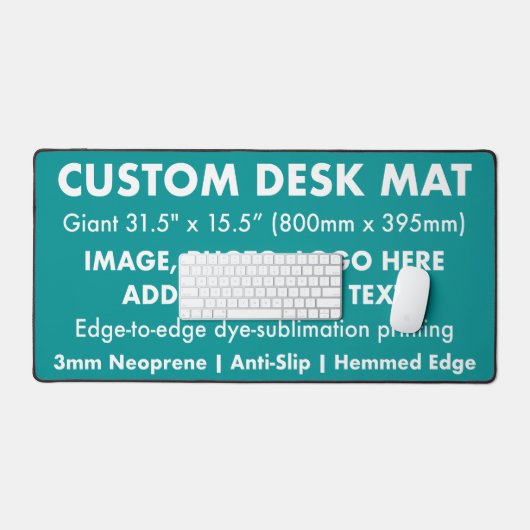 Custom Giant Desk Mat Protector Pad 31.5" - Blauwg (Keyboard & Muis)