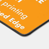 Custom Giant Kantoor Desk Mat - Tangerine Sinaasap (Hoek)