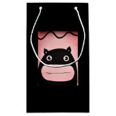 Custom Gift Bag - Klein, Glossy HAPPY MONSTER Klein Cadeauzakje (Achterkant)