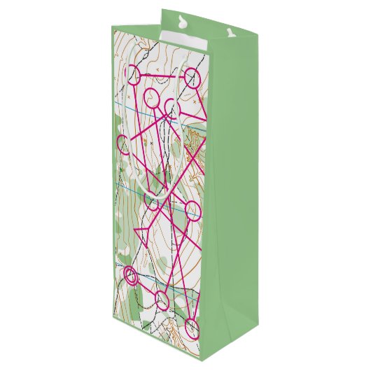 Custom Gift Bag - Wijn - Oriëntatieloop cursus Wijn Cadeautas (Achterkant Gekanteld)