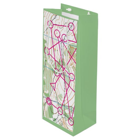 Custom Gift Bag - Wijn - Oriëntatieloop cursus Wijn Cadeautas (Voorkant Gekanteld)