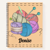 Custom Gift for Knitters, Knitting, Crochet Lover Notitieboek (Voorkant)