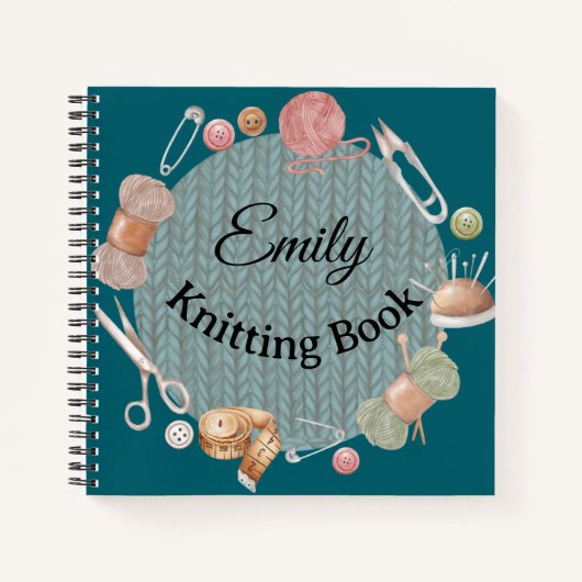 Custom Gift for Knitters, Knitting & Crochet Lover Notitieboek (Voorkant)