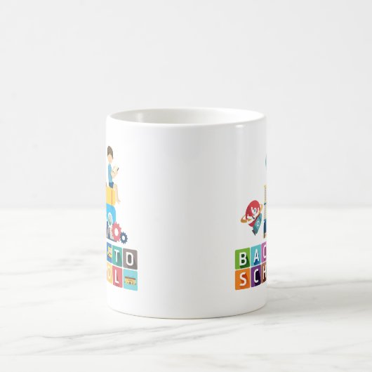 custom gift for teacher, back to school, custom  koffiemok (Center)