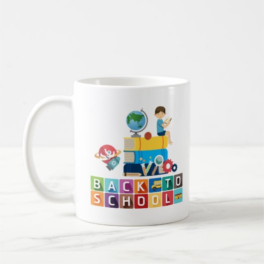 custom gift for teacher, back to school, custom koffiemok (Links)