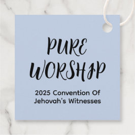 Custom Gift Label Pure Worship 2025 Convention JW