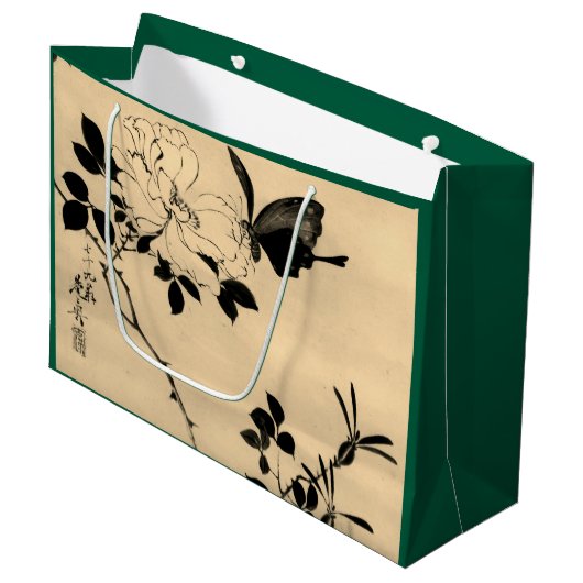 CUSTOM GIFT TAS JAPANSE PRINT GROOT CADEAUZAKJE (Voorkant Gekanteld)