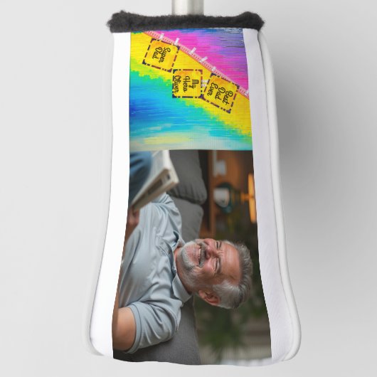 Custom Gift voor Vaderdag Golfheadcover (Draai 90)