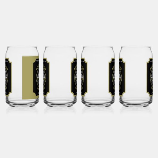 Custom Gin Bottle Blikvorm Glas (Links)