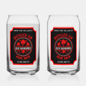 Custom Gin Bottle Blikvorm Glas (Voorkant)