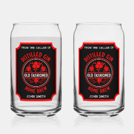 Custom Gin Bottle Blikvorm Glas