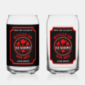 Custom Gin Bottle Blikvorm Glas (Achterkant)