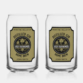 Custom Gin Bottle Blikvorm Glas (Voorkant)