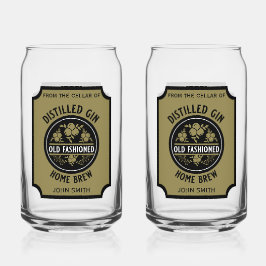 Custom Gin Bottle Blikvorm Glas