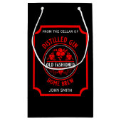 Custom Gin Bottle Klein Cadeauzakje (Achterkant)