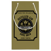 Custom Gin Bottle Klein Cadeauzakje (Achterkant)