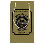 Custom Gin Bottle Klein Cadeauzakje (Voorkant)