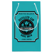 Custom Gin Bottle Klein Cadeauzakje (Achterkant)