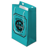 Custom Gin Bottle Klein Cadeauzakje (Voorkant Gekanteld)