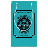 Custom Gin Bottle Klein Cadeauzakje (Voorkant)