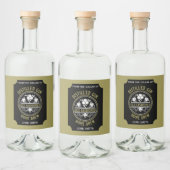 Custom Gin Bottle Likeurfles Etiket (Flessen)