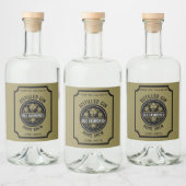 Custom Gin Bottle Likeurfles Etiket (Flessen)